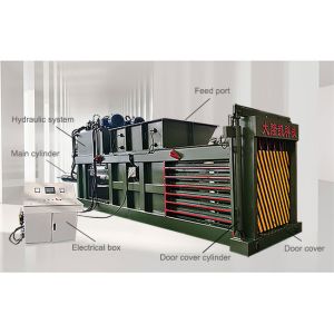 Quality 55kw Horizontal ODM Design Scrap Aluminum Baler for sale