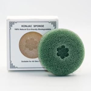 Pure Natural Dry Facial Konjac Sponge Biodegradable Customizable
