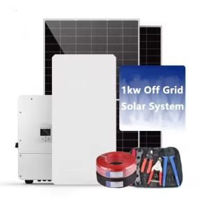 China Hybrid Solar Panel Complete System Solar Power Systems Solar Pv Battery System Kit on sale