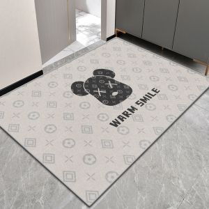 Anti-slip Water Absorbtion Custom Logo Luxury Mat Beautiful Design Printed