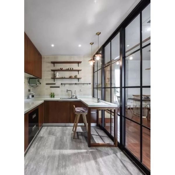 ASTM 3mm 6005 T3 Extrusion Aluminium Sliding Glass Door