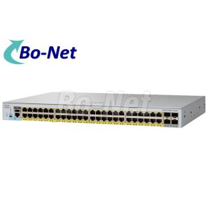 WS C2960L 48PQ LL Cisco POE Switch 48 Port 4 X 10G SFP Uplink Interfaces