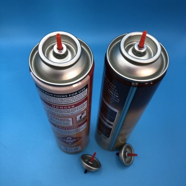 Lighter Refill Valve with Plastic or Metal Stem Material for Quick and Easy Gas Refill