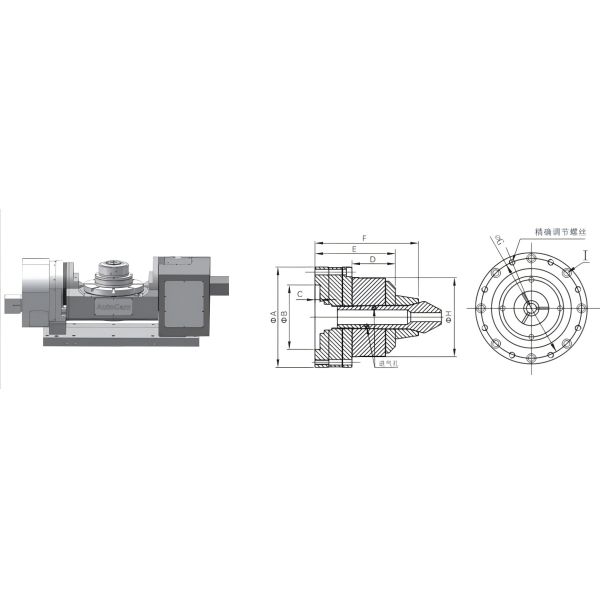 JAH Precision High Speed Pneumatic Chuck