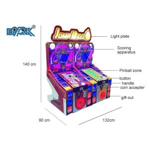 100W Cannonball Pinball Shooting Ball Arcade Machine Coin Pusher