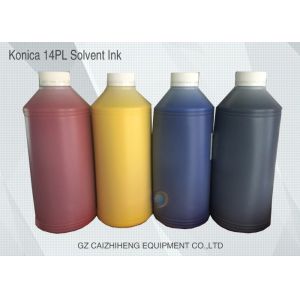 Konica 14PL Yellow Solvent Printer Ink Dynamic Fast Drying High Efficiency