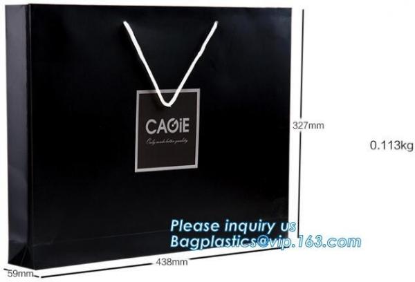 Customized recycle printed wedding door gift paper carrier bag,Luxury design Shopping Small craft Paper Bag retail baker