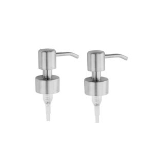 China Aluminum Silver Liquid Soap Dispenser Pump Customized Tube Length on sale