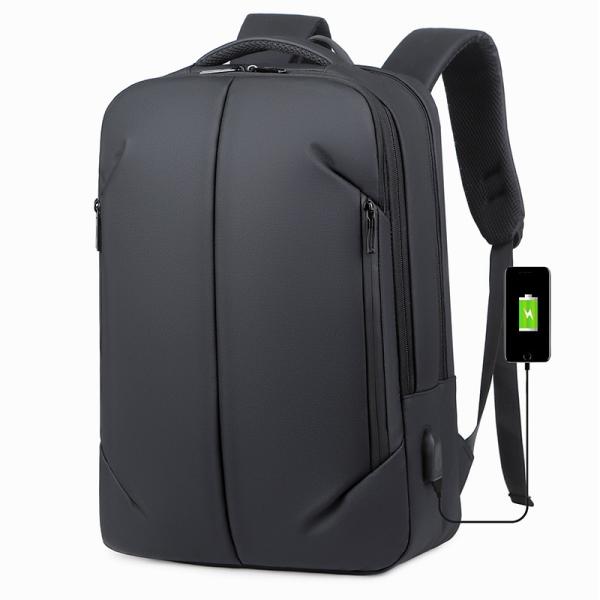 Daily Unisex Fashion Lightweight Black Anti-Theft Waterproof Laptop Backpack
