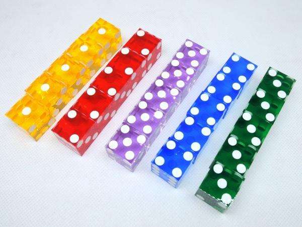 Buy 16mm and 19mmclear transparent square corner crystal Regular pixel points plastic dice plastic cube at wholesale prices