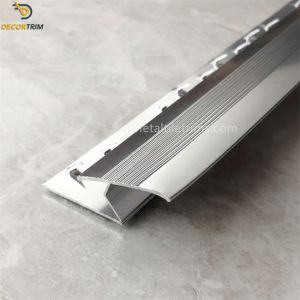Shiny Silver Carpet Transition Strip Tile To Carpet 3000mm Length