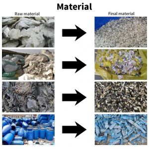 7.5kW Power Plastic Shredder Machine for Nice Mattress Cable Hard Disk Drive