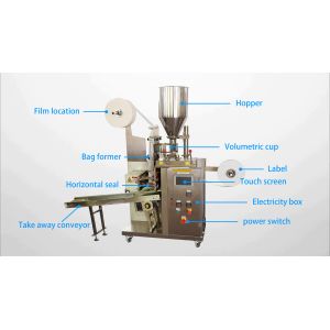 Quality Automatic inner and outer lipton tea bag packing machine price for sale