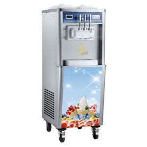 2.6kW Soft Ice Cream Machine with 2x5.8L/2x10L Hopper 2x1.8L2x2.1L Freezing Tank