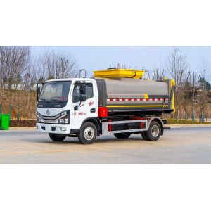 Manual Transmission Round Tank Kitchen Barreled Garbage Collection Truck for