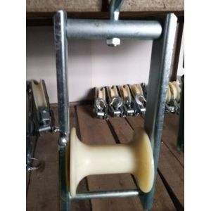 Aluminum Nylon Sheave Roller Bunch Conductor Stringing Pulley Block