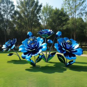 China Metal Gift Stainless Steel Rose Sculpture For Weddings & Anniversaries on sale