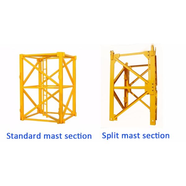 Schneider electric cable construction site crane , QTZ5013 6t Hydraulic Tower Crane with 50m