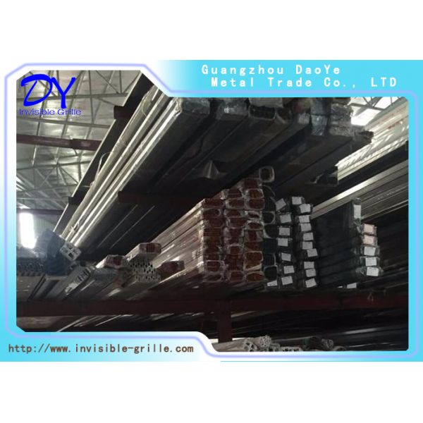 Polished Invisible Rail Track Aluminium Protection Steel Wire Grill