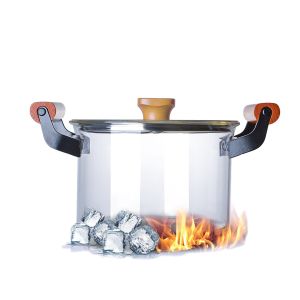 Double Ears 3L Clear High Borosilicate Glass Soup Pot
