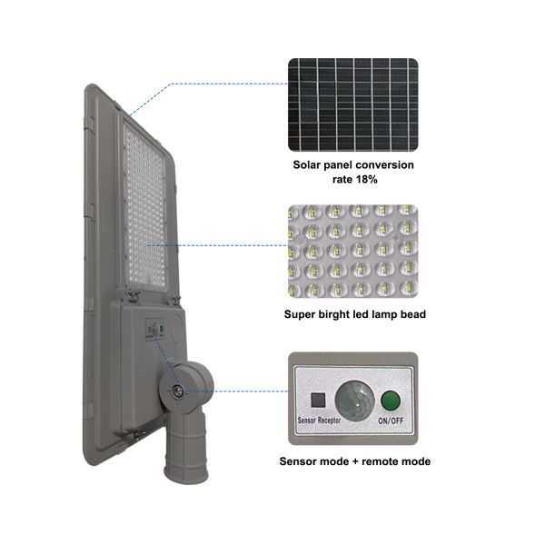 Intergrated Lamp LED Solar Street Lights Outdoor 100w Motion Sensor