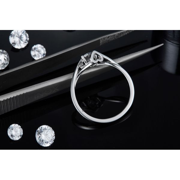 925 Sterling Silver Women Jewelry 3 carat Natural Moissanite Promise Ring Wedding Ring Engagement Gemstone Jewelry