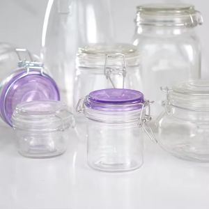 Popular Wholesale 100ml 180ml 280ml Food Grade Round Honey Glass Jar With Clip