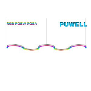 Rain Proof DC24V 7500lm Suspended Linear Pendant Lighting