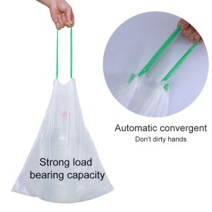 Certificate OK Compost Household Kitchen Drawstring Garbage Bags Thickened