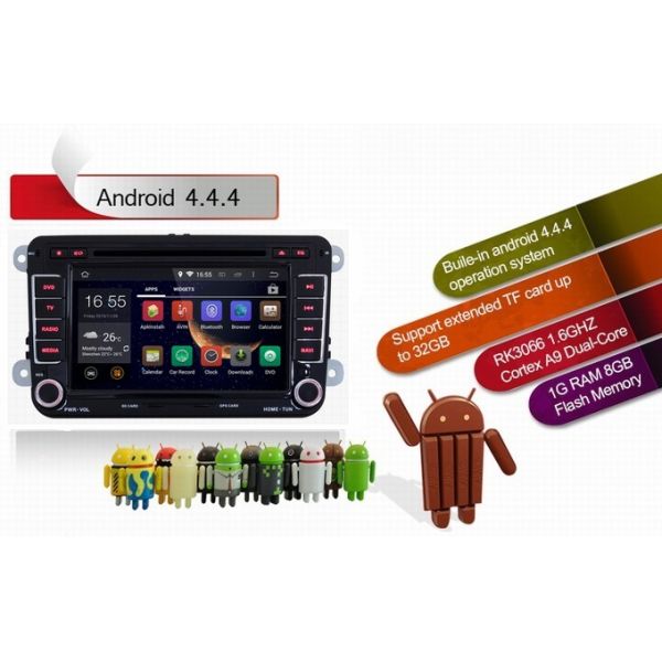 Ouchuangbo Car Navi Multimedia Kit for Volkswagen EOS T5 Transporte DVD Stereo Android 4.4
