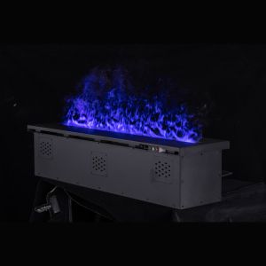 China 2400mm Stainless Frame Water Mist Electric Fireplace Indoor Decoration Colorful Flame on sale