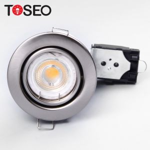 Adjustable White Recessed Spotlight Bbc Standard Gu10 Fire Rated Downlights