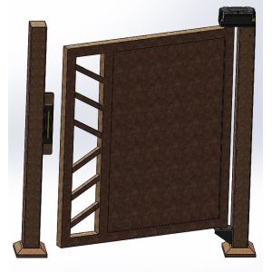 School Access Control Swing Turnstile Barrier Gate With Rain Protection