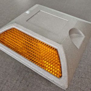Reflective Sand Filled Aluminum Road Stud With Pin Cast Aluminum Pavement Marker