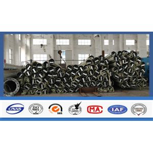 Q345 15kv Power Transmission Electrical Hot Dip Galvanized Octagonal Steel