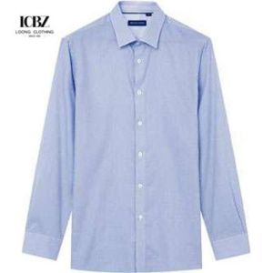 Custom LOGO Plaid Button Up Shirts for Man in Slim Fit Comfortable and
