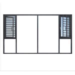 Customizable Hanging Aluminium Casement Windows with Level 9 Wind Pressure