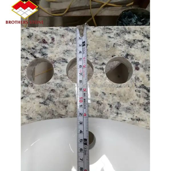 Custom Cut-to-Size Granite Top for Luxury Hotel Bathroom Vanity Polished Natural Stone