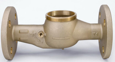 High Capacity Bronze Water Meter Body Multi Jet Water Meter Body For Cold Water
