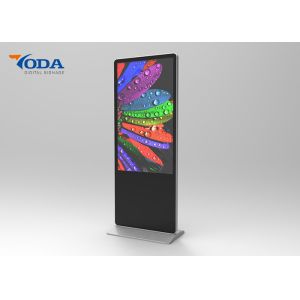 350cd/m2 Floor Standing Advertising Display Digital Signage 1080P LAN Network