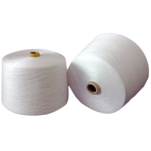 Quality Optical White , Raw White , Bleach White 100% Polyester Core Spun Yarn 40/2, 20/2 for sale