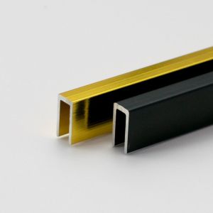 T Shaped Aluminum Square Edge Metal Tile Trim Corner Profiles L Shaped White