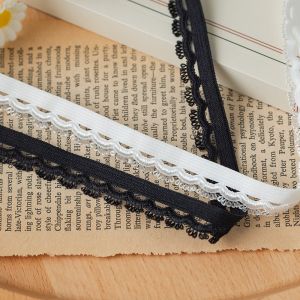Head Light Occasion 1.5cm Weaved Eyebow Edge Polyester Elastic Bra Strap Ribbon