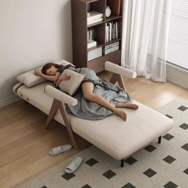 Custom Design Single Folding Chair Bed Dual Use , Fold Out Sofa Bed For Small