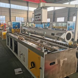 One Feed Plastic Profile Extrusion Machine with Double-screw