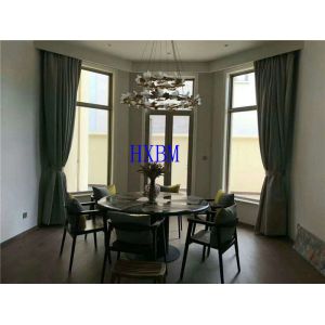 Timber Look 12A 24mm dual Glass Aluminum Wood Windows Reflective