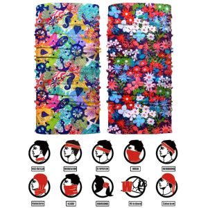 China American Flag Cotton Plain Flower Headwear Neck Gaiter on sale