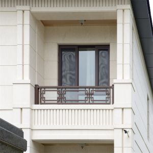 China Frameless Glass Powder Coated Railings Guardrail Balcony Deck Outdoor on sale