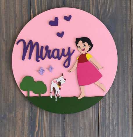 Name Sign Kids Room Door Decor Safari Animal Nursery Wall Light Nursery Lighting Kids Room Decor Lamp Room Lamp for Kids