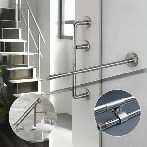 Space-Saving Foldable Stainless Steel Handrails for Small Spaces
